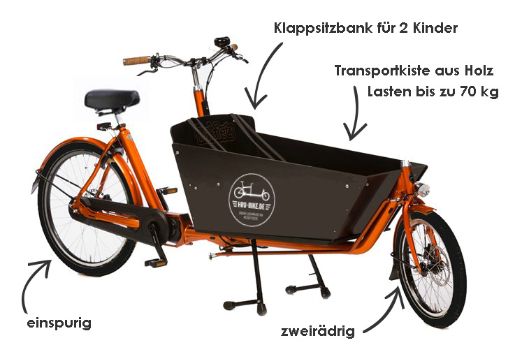 Lastenrad mit Smart Lock piBike-Lock